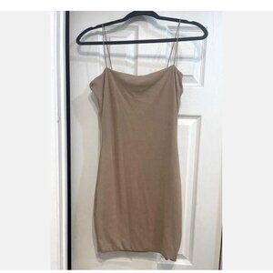 Love Tree Sz L Fantastic Rib Knit Sleeveless Dress Fully Lined
